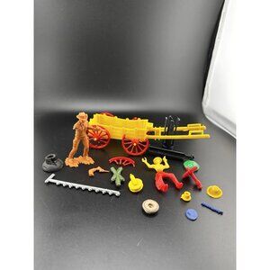 1950s Marx Auburn Tim Mee plastic Farm Western Cowboys Broken Pieces And Parts‎
